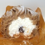 パティスリーマサ - ・「和栗のモンブラン(¥864)」の断面。