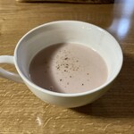 野菜が主役の古民家レストラン 花果菜 - ノーザンルビーのポタージュ