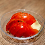 神田 焼鳥のんき - 冷やしトマト 