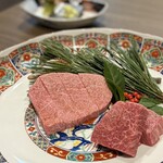 焼肉あをゐ - シャトーブリアン2種　松坂牛・飛騨牛