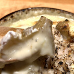 BUNA - 菊芋の野趣あふれる香りが味噌の深みあるクリームとマリアージュされてゆく様〜　というよりも凄いパワフルで濃厚です　byまみこまみこ