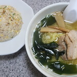 ラーメン 光 - 料理写真:チャーハンセット（しお・普通盛り）