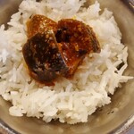 麺楽 軽波氏 - 茄子アチャール飯