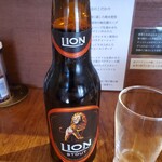 麺楽 軽波氏 - ライオンビールのスタウト