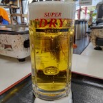 中義水産 - 乾杯。アサヒスーパードライ生ビール♪ ¥580