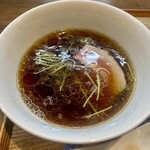 らぁ麺 紫陽花 - スープをいただき完飲