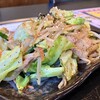 若竹 - 「肉野菜炒め定食」の肉野菜炒めのアップ…