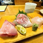 酒処つかさ - 造り三種盛り