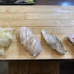 立喰寿司 生野流 - 炙り三種（650円）