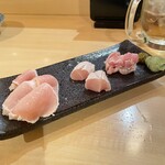庭つ鶏 - 鶏の湯引き　さしみ風