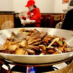 湖南人家 - 20250102野山菌とラーロウ湖南風鍋1,980円