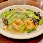 湖南人家 - 20250102海鮮焼きそば1,100円