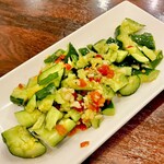 湖南人家 - 20250102辛味きゅうりの和え物638円