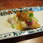 いとう - 本日のオードブル（すずきの白子、甘鯛、あんきも）（5000円のコース）