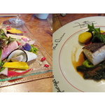 いとう - 京都地野菜の盛り合わせ、魚料理＋フォアグラ（3500円のコース）