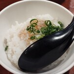 永斗麺 - 追い飯。もう一工夫欲しいね