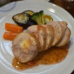 キッチン ブルー グローブ - バロンティーヌのアップ