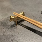 北海道焼肉 北うし - 牛の箸置きが可愛い