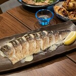 日本酒バルかぐら 神田店 - 炙りしめさば