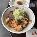 ひつまぶし 備長 - さらしネギとワサビのせ