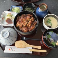 ひつまぶし 備長 本店 - 上ひつまぶし 4950円 + 茶碗蒸し 200円