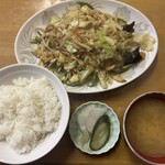 中華料理 喜楽 - ランチBセット（豚肉きくらげ卵のいため）