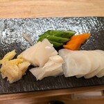 すし割烹 すし処 一会 - 「お新香盛り合わせ」
