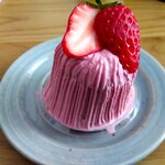 cafe karfa - 苺モンブラン