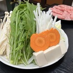 やすだ - しゃぶしゃぶの野菜