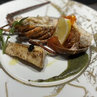 渋谷 鉄板焼き 凛 - 伊勢海老とサワラの鉄板焼き