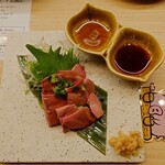 炭火焼鳥しげ 伏見店 -  白肝のお刺身(低温調理済み)