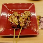 炭火焼鳥しげ - ネギ塩肝