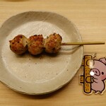 炭火焼鳥しげ - つくね（塩）
