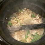 おい河 - 帆立と蓮根の炊き込みご飯