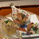 280929206 - すっぽん煮凍り　牡蠣のしぐれ煮ズワイガニのタラバの外子和え