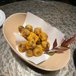 和食 有土 - サービス品　むかごのウニ衣揚げ