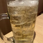 鮨・酒・肴 杉玉 両国 - メガいつものハイボール。炭酸が効いていて美味しかったです✨