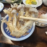 うずら家 - きのこ天ぷら