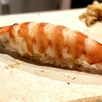 すしやのたい悟 - ・車エビ　　　　帰り道々狐火提灯excellent音頭の三三七拍子。