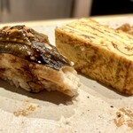 すしやのたい悟 - ・穴子　　　・たまご　　・ガリ　[たい悟]のガリは、いつだってすみにおけないクオリティです。