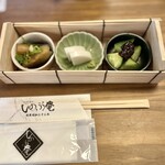 しのぶ庵 - つきだし3種