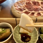 しのぶ庵 - 板わさ　ピンボケw