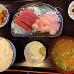まぐろや - まぐろ ＆ まだい定食　1,500円