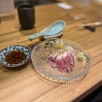 河内鴨 蕎麦 スタンド 藤乃 - 河内鴨のたたき