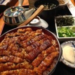 味楽 - ひつまぶしのこの大ボリューム感！大盛りで2850円とかなりお得感いっぱいです。