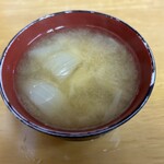 中華料理 喜楽 - ランチの味噌汁
