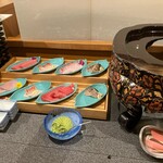 むさし - 刺身コーナー