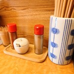 らぁめん 一福 - 卓上調味料。