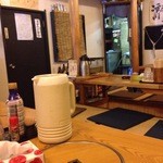 きらく亭 - 201406  きらく亭  店内（座席より右まわり）⇒