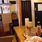 きらく亭 - 201406  きらく亭  店内（座席より右まわり）⇒